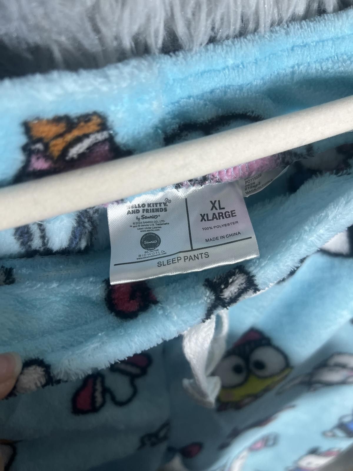 Other Sanrio Character Blue Fleece Pajama Pants Size XL Size ONE SIZE - 4 Thumbnail