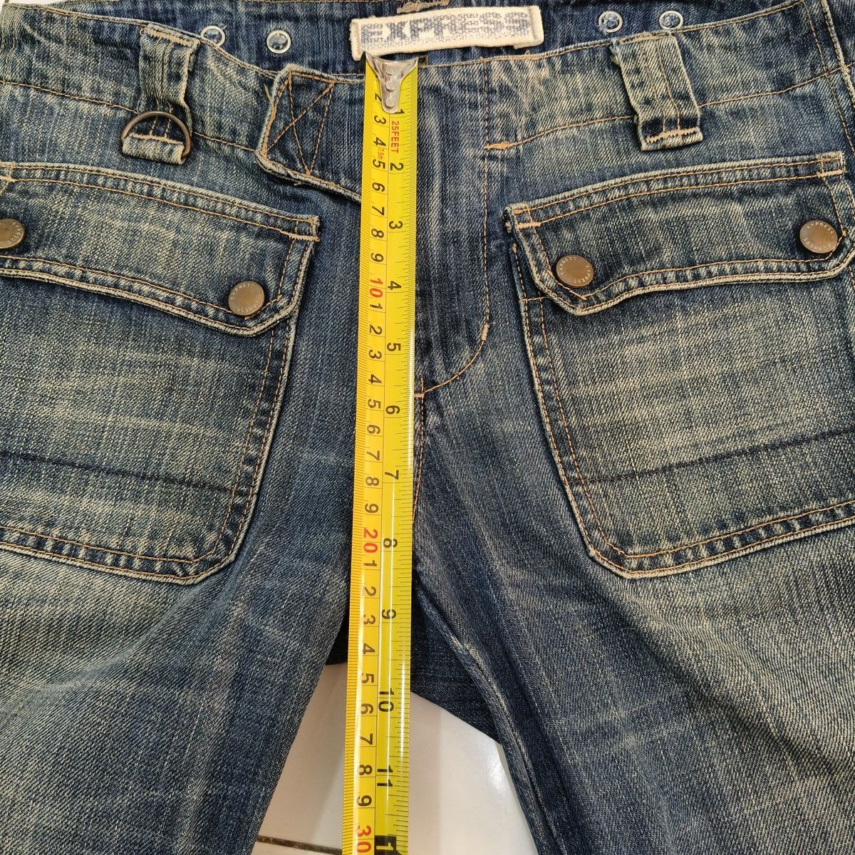 Express Vintage Y2K Express Bush Pant Flare Denim Zip Ankle Size US 29 - 16 Thumbnail