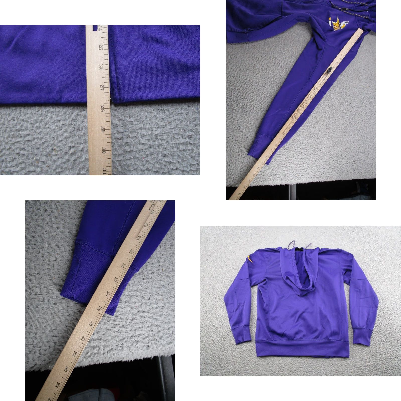 Nike Nike Dri Fit NFL On Field Apparel Full Zip Minnesota Vikings Hoodie M Purple Nike Football Hoodie Mens Size US M / EU 48-50 / 2 - 8 Thumbnail