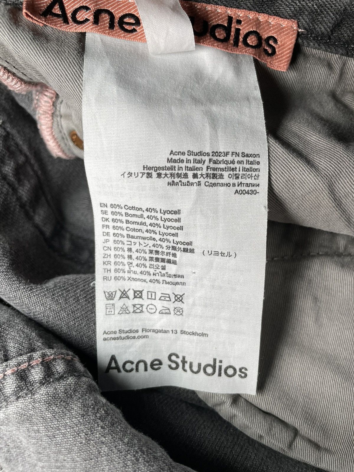 Acne Studios Acne Studios 2023F FN Saxon Jeans Size 27" / US 4 / IT 40 - 16 Thumbnail