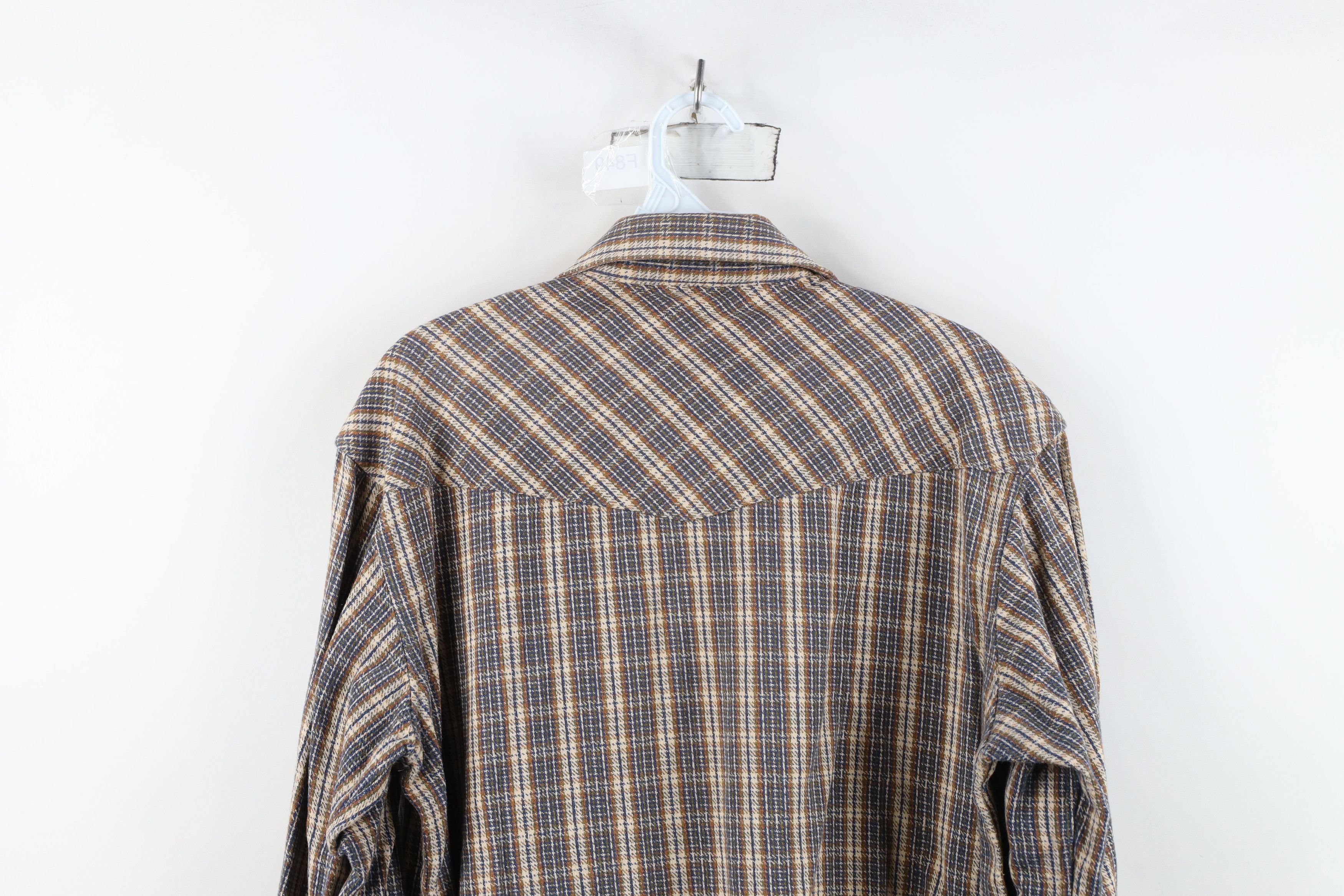 Vintage Vintage 90s Streetwear Heavyweight Flannel Snap Button Shirt Size US M / EU 48-50 / 2 - 13 Thumbnail