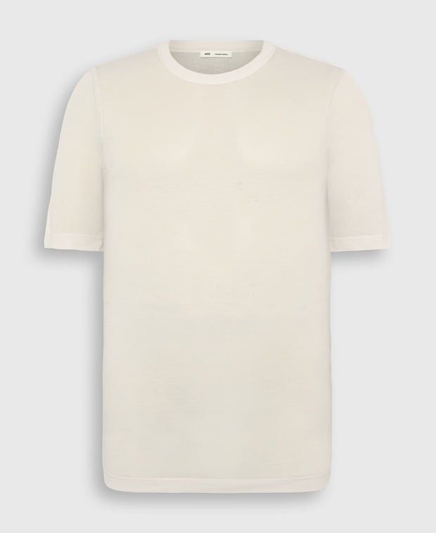 AMI T-shirt Craie Size US M / EU 48-50 / 2 - 1 Thumbnail