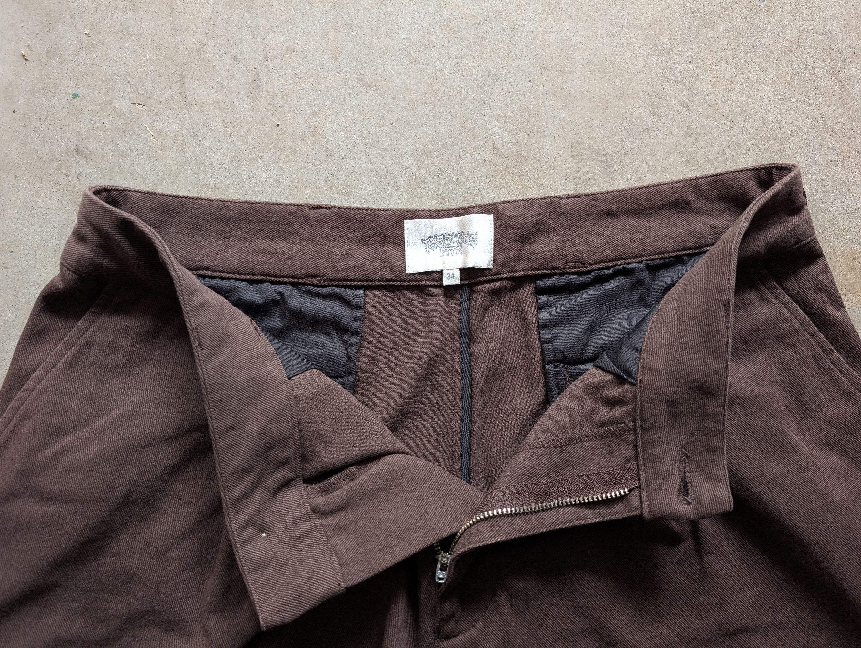 Throwing Fits Brown TF Trousers Size US 34 / EU 50 - 4 Thumbnail