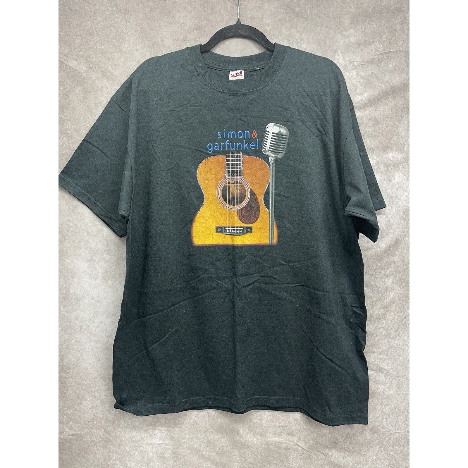 Anvil Vintage Simon & Garfunkel Shirt Men XL Black Graphic 2003 Co Size US XL / EU 56 / 4 - 1 Thumbnail
