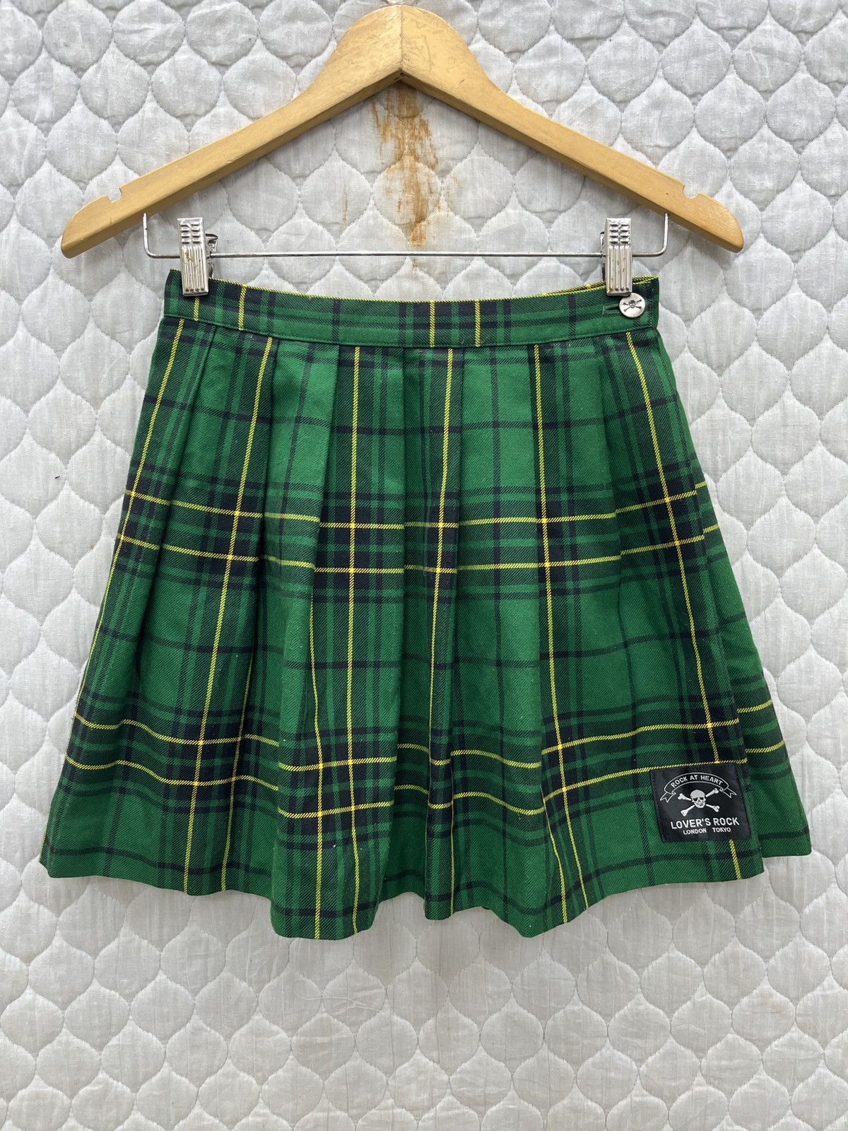 Seditionaries 🔥🔥🔥ARCHIVE SUPER LOVERS ROCK GREEN TARTAN PUNK SKIRTS Size 25" / US 0 / IT 36 - 1 Thumbnail