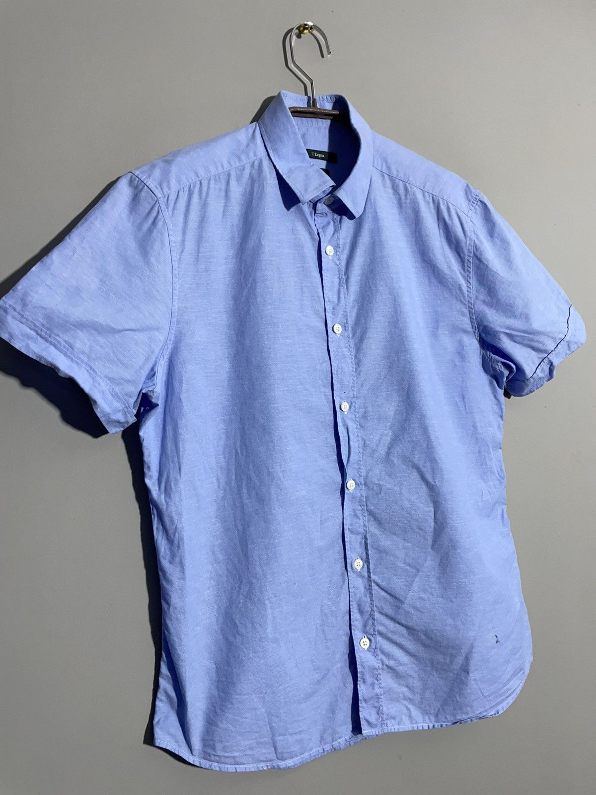 Z Zegna Z Zegna Blue Short sleeves shirt size 40 15 3/4 Size US M / EU 48-50 / 2 - 2 Thumbnail