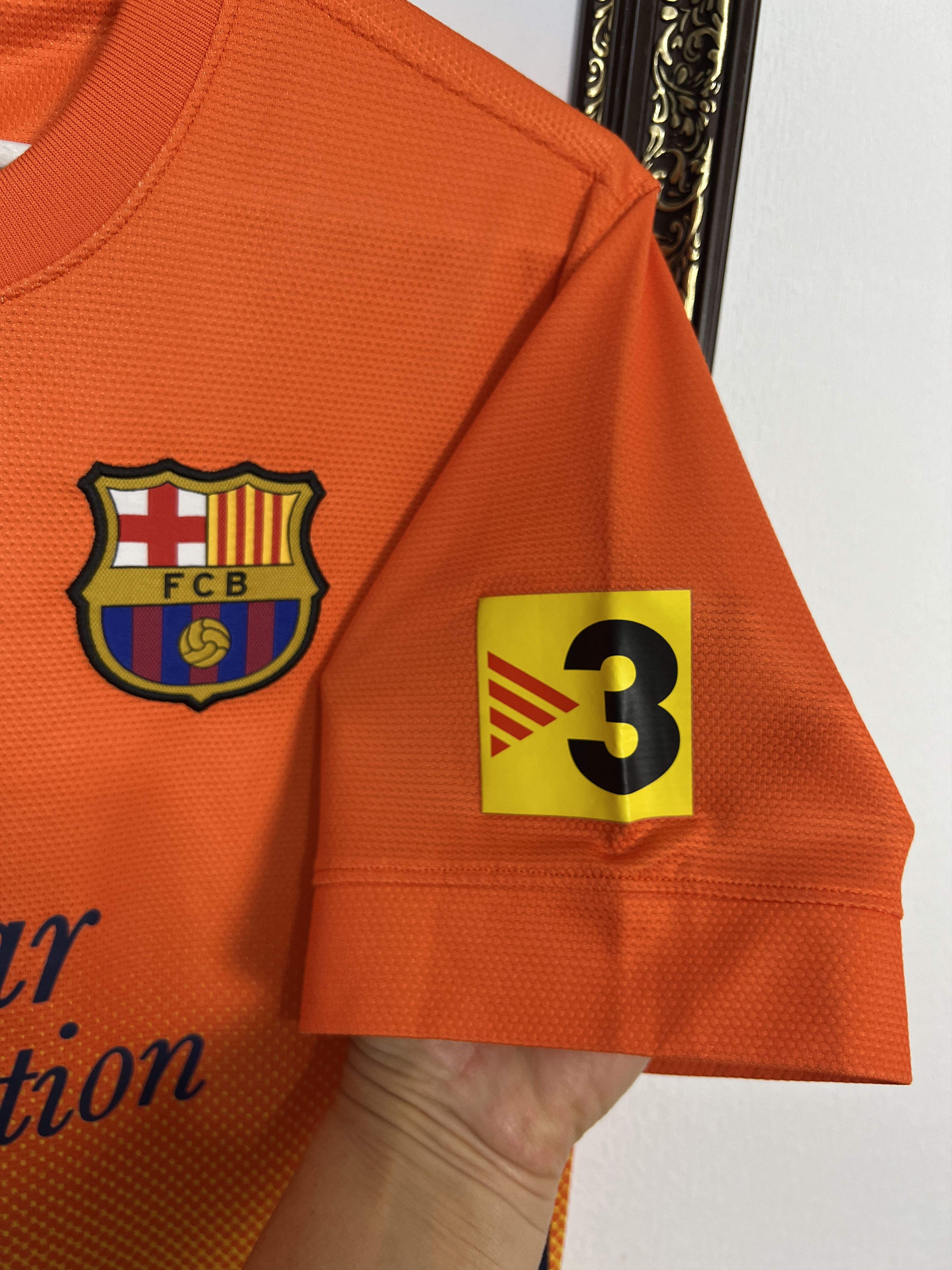 Nike Barcelona football shirt 2012 Soccer Jersey Camiseta Trikot Size US S / EU 44-46 / 1 - 4 Thumbnail