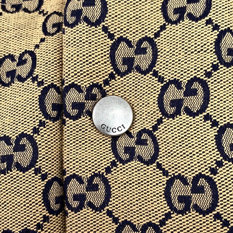 Gucci Gucci 24 brown logo printed full-print cotton hooded down j Size US S / EU 44-46 / 1 - 5 Thumbnail