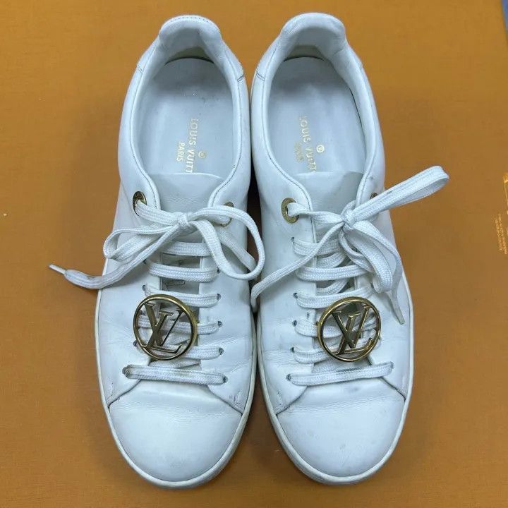 Louis Vuitton Louis Vuitton Frontrow White Low Top Sneakers -2508 Size US 6 / IT 36 - 2 Thumbnail