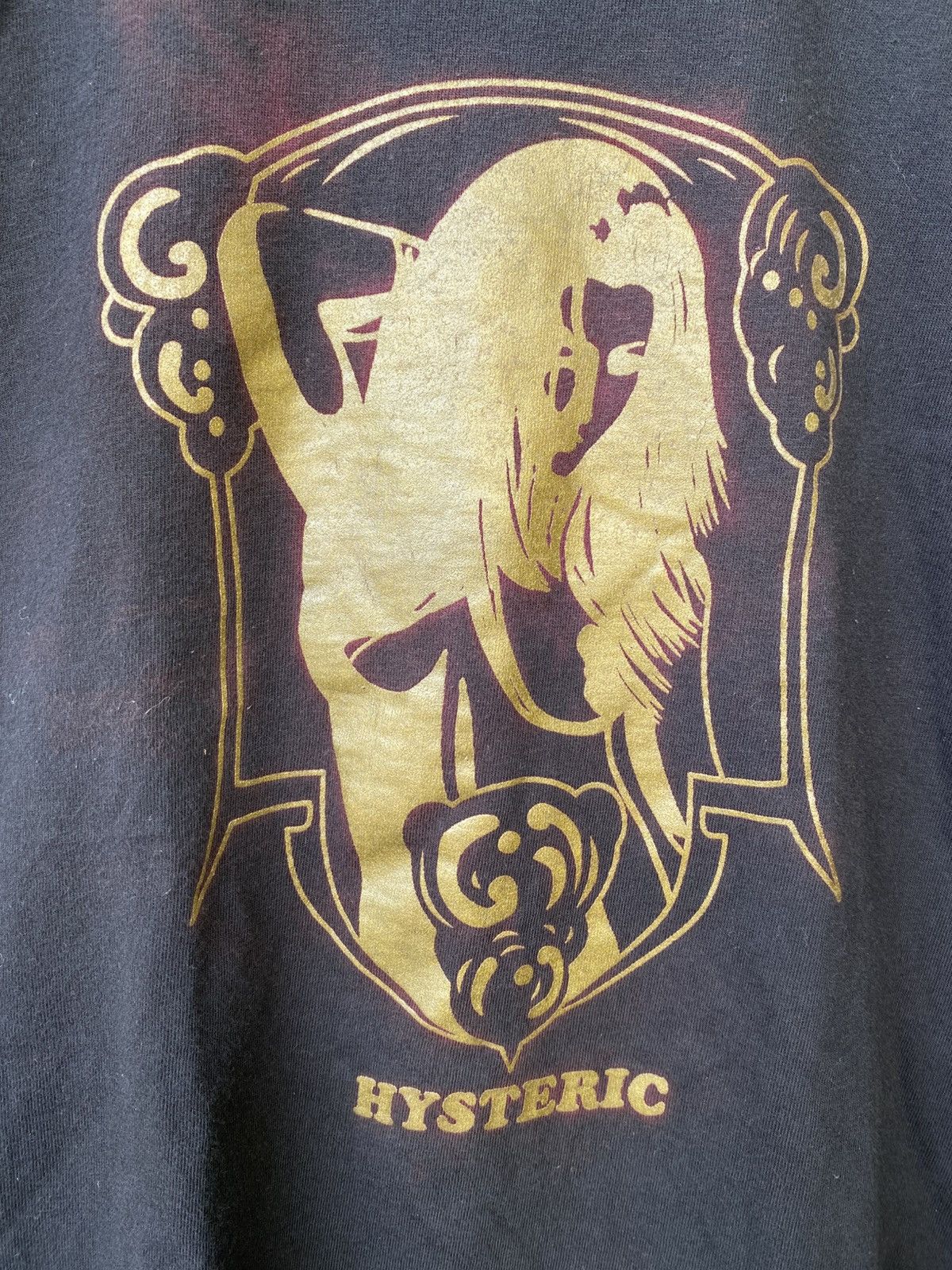 Hysteric Glamour Hysteric Glamour Tshirt Gold Art Sexy Iconic Girl Vintage Size S / US 4 / IT 40 - 8 Thumbnail