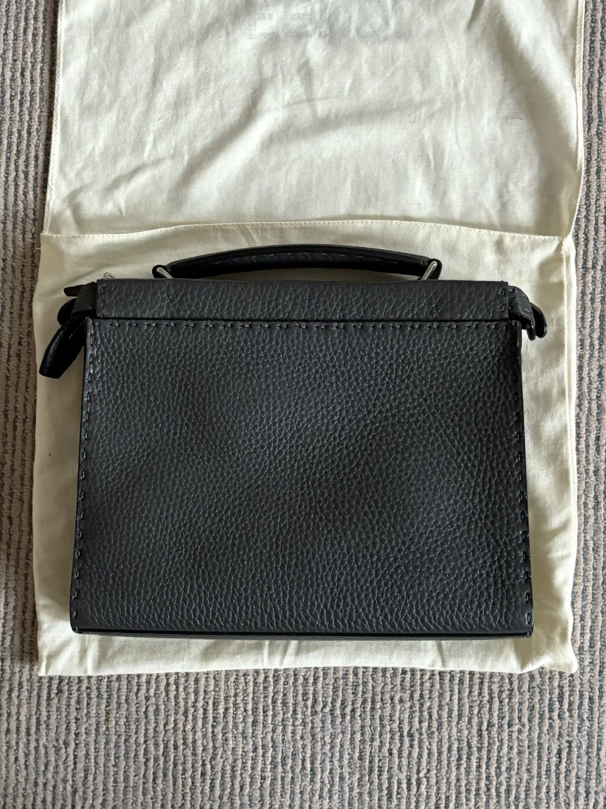 Gray Selleria Peekaboo 2Way Shoulder Bag