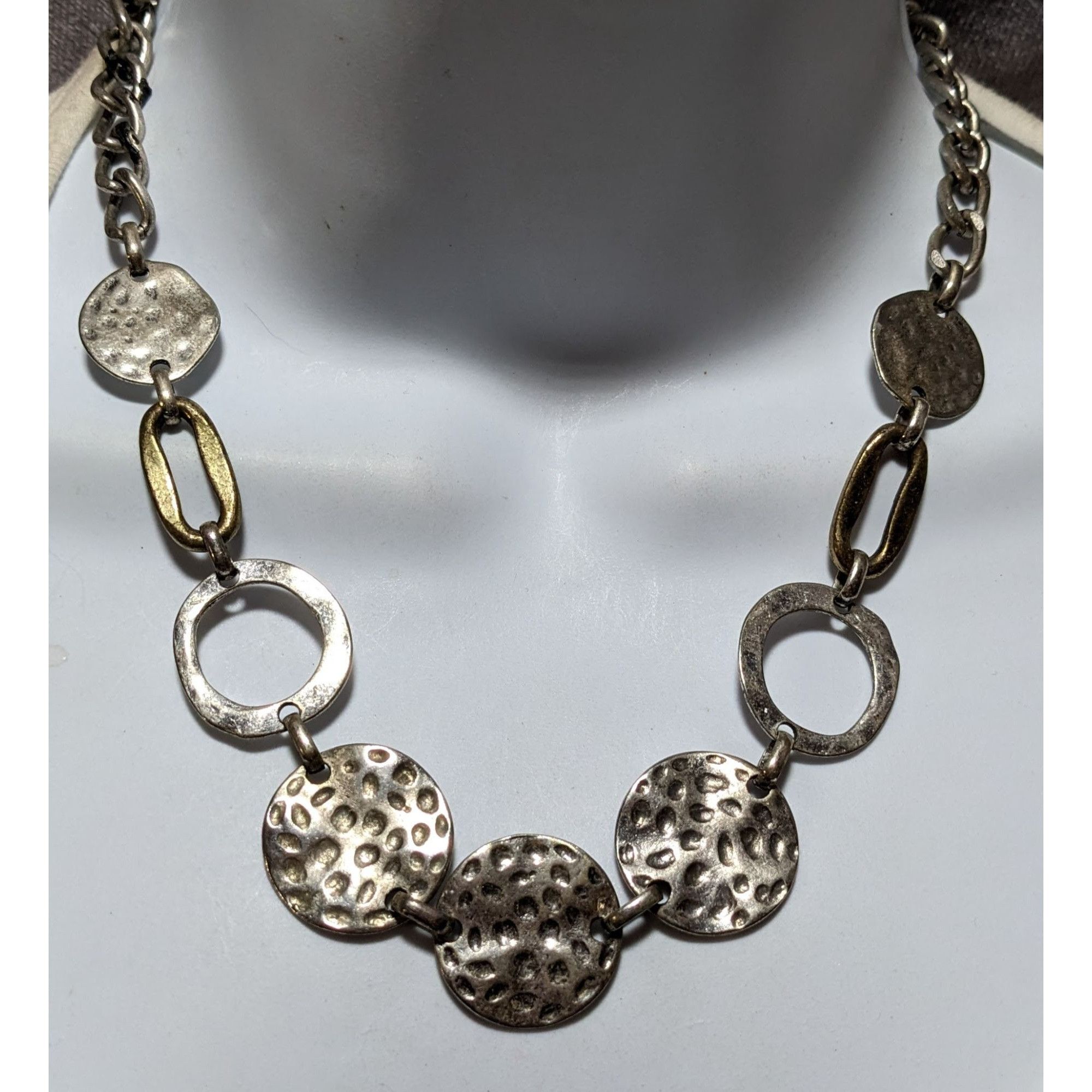 Other Ruby Rd. Brutalist Hammered Disc Necklace Size ONE SIZE - 5 Thumbnail
