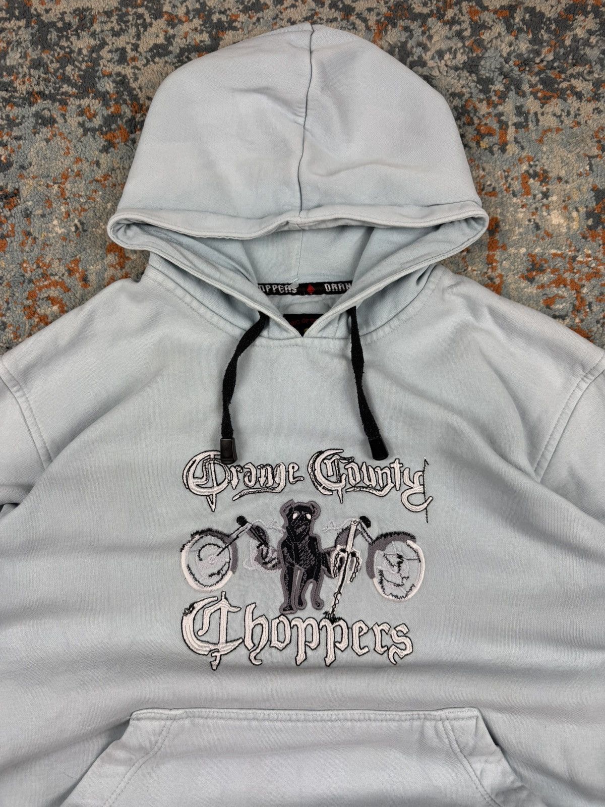 Vintage × West Coast Choppers Vintage 90s Orange County Choppers embroidered hoodie y2k Size US M / EU 48-50 / 2 - 6 Thumbnail