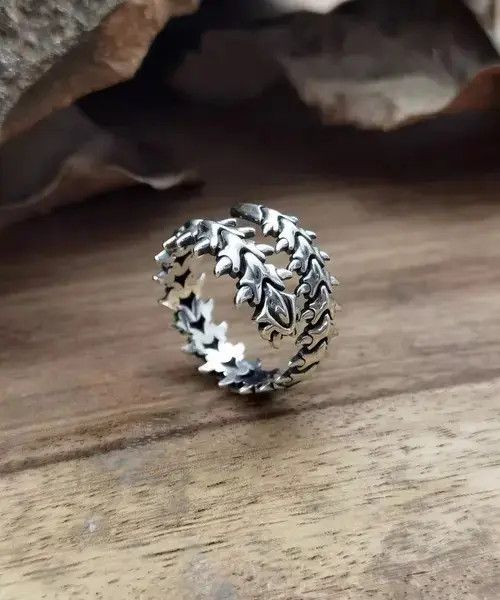 Jewelry × Ring Of Fire Skeleton Ring Spine Bones Goth Punk Rock Jewelry Chrome Size ONE SIZE - 2 Thumbnail