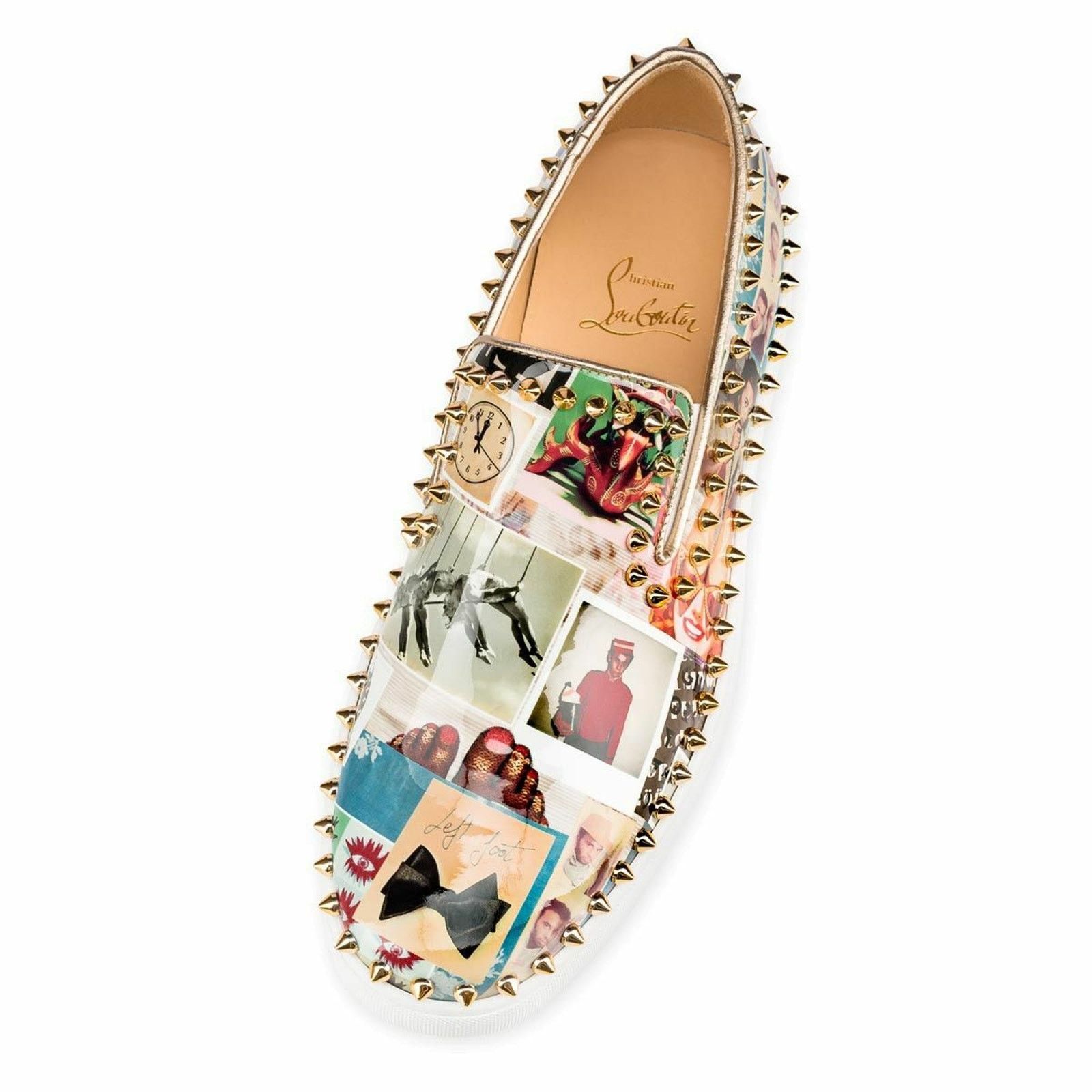 Christian Louboutin Christian Louboutin Pik Boat Black Gold Spike Sneakers 41 Size US 11 / IT 41 - 5 Thumbnail