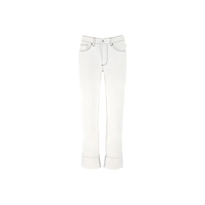 Burberry Burberry White Slim Fit Casual Jeans 0079 Size 28" / US 6 / IT 42 - 1 Thumbnail