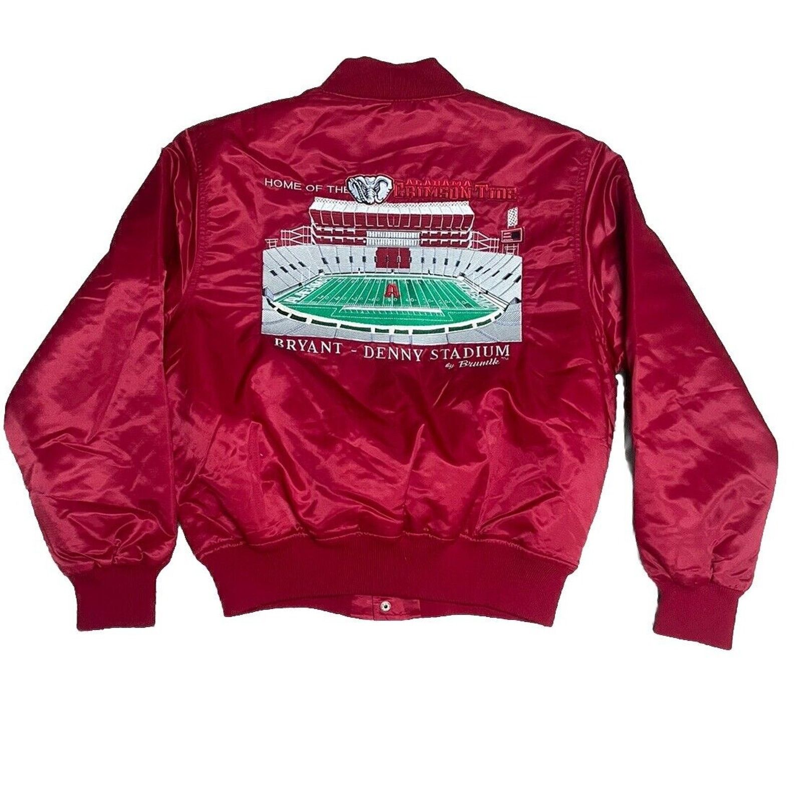 Vintage VTG University of Alabama Satin Stadium Jacket Size M. *NWT* Size US M / EU 48-50 / 2 - 2 Thumbnail