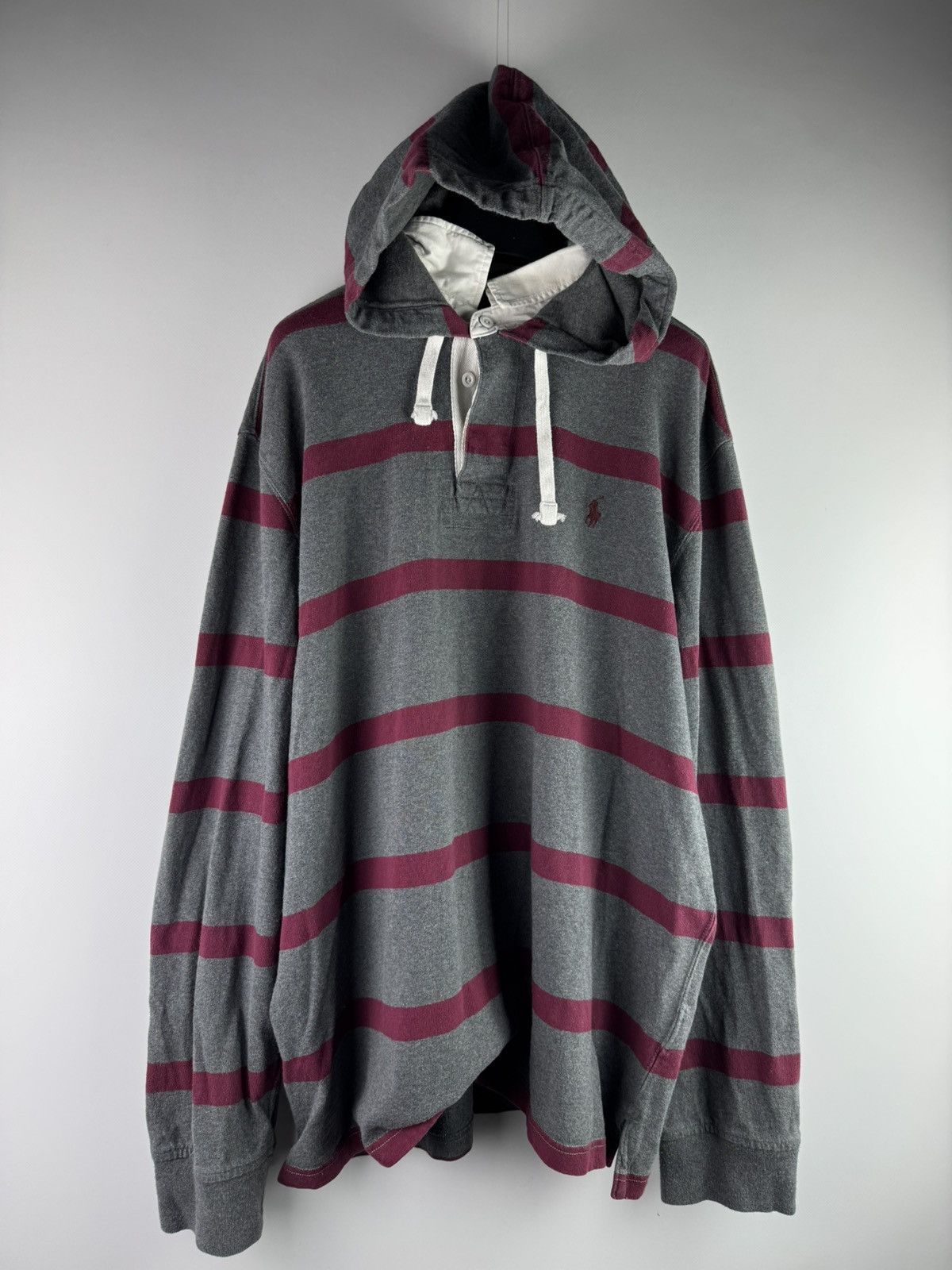 Polo Ralph Lauren Vintage 90s Polo Ralph Lauren Striped Hoodie Long Sleeve Size US XL / EU 56 / 4 - 1 Thumbnail