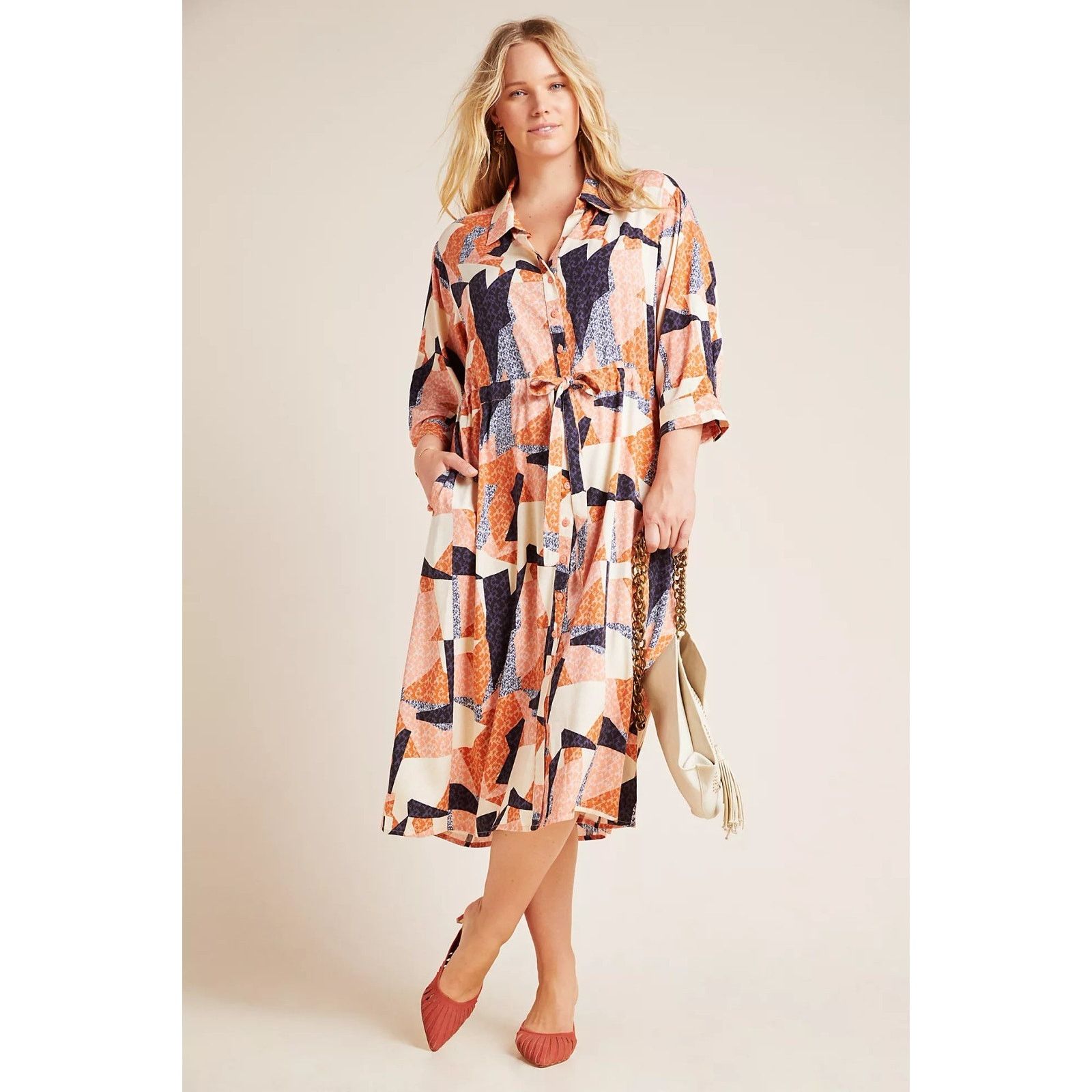 Anthropologie Anthropologie Corey Lynn Calter Clementine Midi Dress S Size S / US 4 / IT 40 - 1 Thumbnail