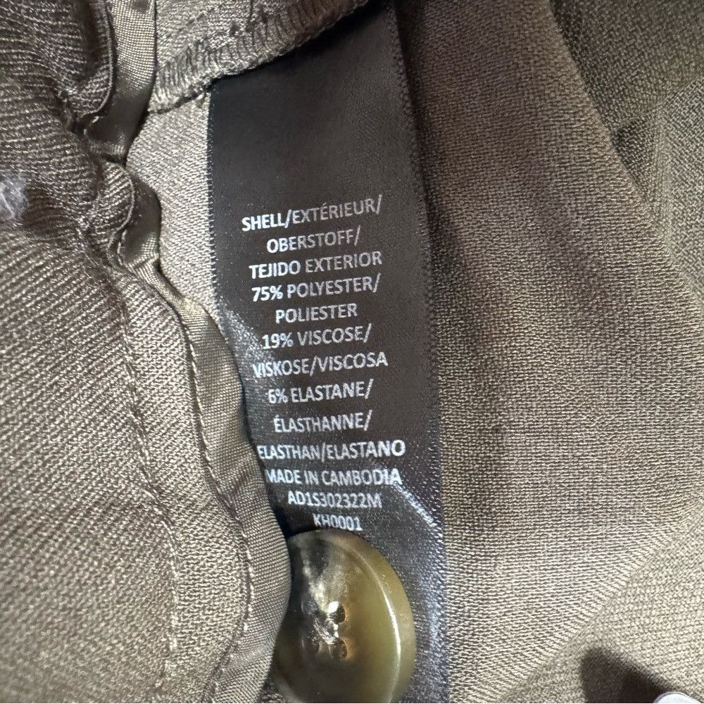 Adrianna Papell NWT New $89 Adrianna Papell Olive Wide Leg Patch Pocket Pan Size 30" / US 8 / IT 44 - 7 Thumbnail