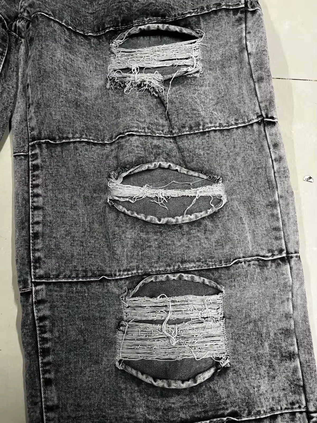 Jean Streetwear Ripped Stacked Jeans Size US 30 / EU 46 - 6 Thumbnail