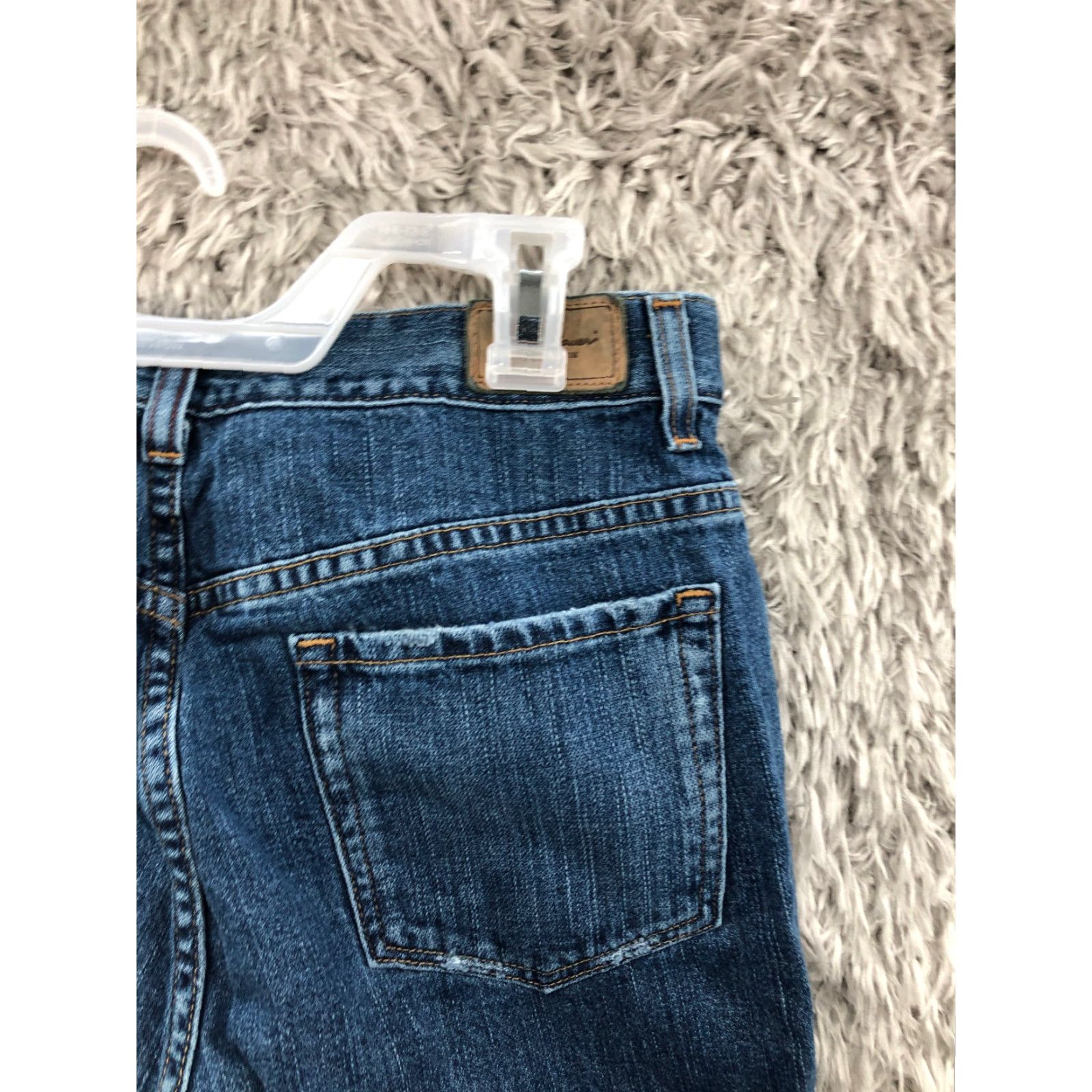 Eddie Bauer Eddie Bauer Jeans Size 10 Womens Mid Rise Dark Wash Blue Denim Capri Shirt? Size 32" / US 10 / IT 46 - 6 Thumbnail