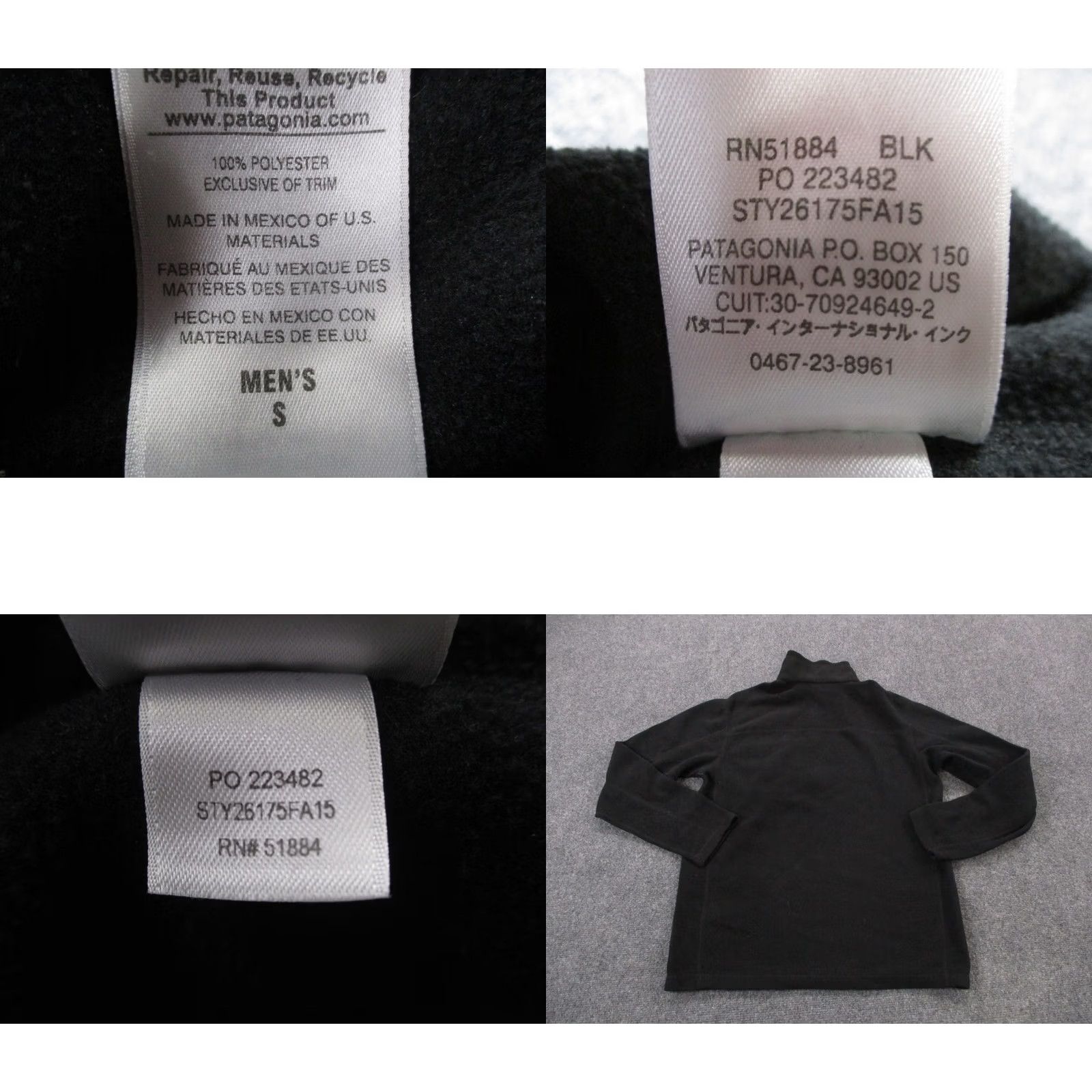 Patagonia Patagonia Jacket Men S Black Micro D Fleece Pullover Zip 1/4 Lightweight Windproof 26175 Size US S / EU 44-46 / 1 - 8 Thumbnail