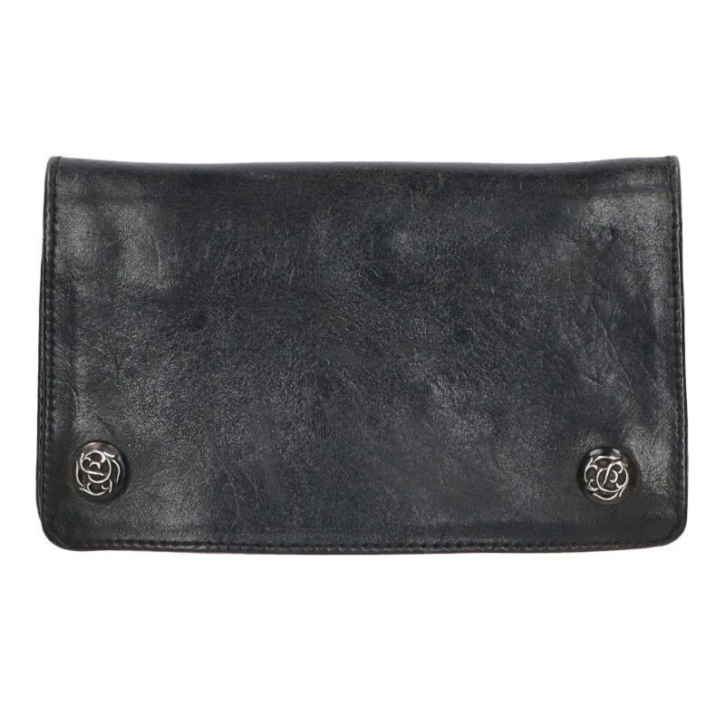 Chrome Hearts Chrome Hearts Floral Button Leather Wallet Size ONE SIZE - 1 Thumbnail