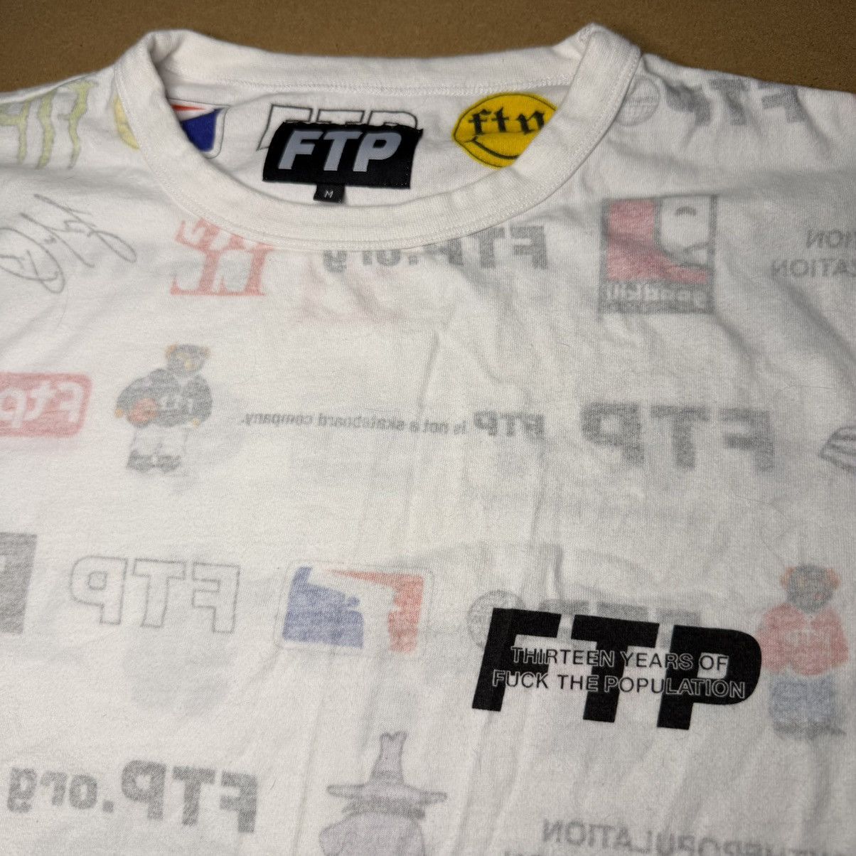 Fuck The Population FTP 13 Year Anniversary T Shirt Size US M / EU 48-50 / 2 - 5 Thumbnail
