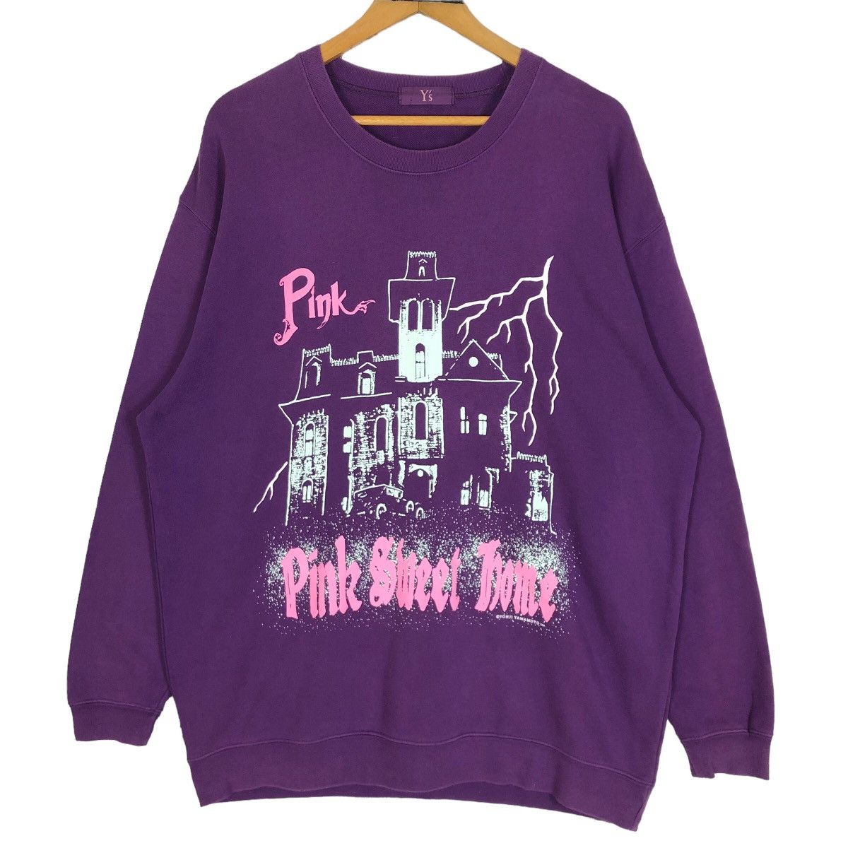 Yohji Yamamoto Y’s Yohji Yamamoto Pink Sweet Home Crewneck Sweatshirt Size US L / EU 52-54 / 3 - 1 Thumbnail