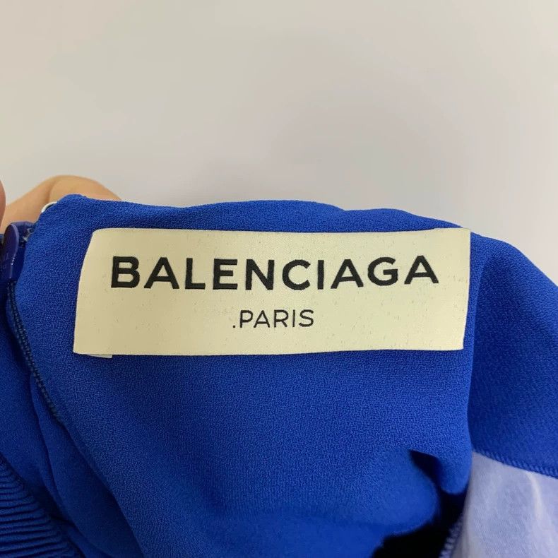 Balenciaga Balenciaga Blue pleated short sleeves 2505-Nextarrow Size XS / US 0-2 / IT 36-38 - 2 Thumbnail