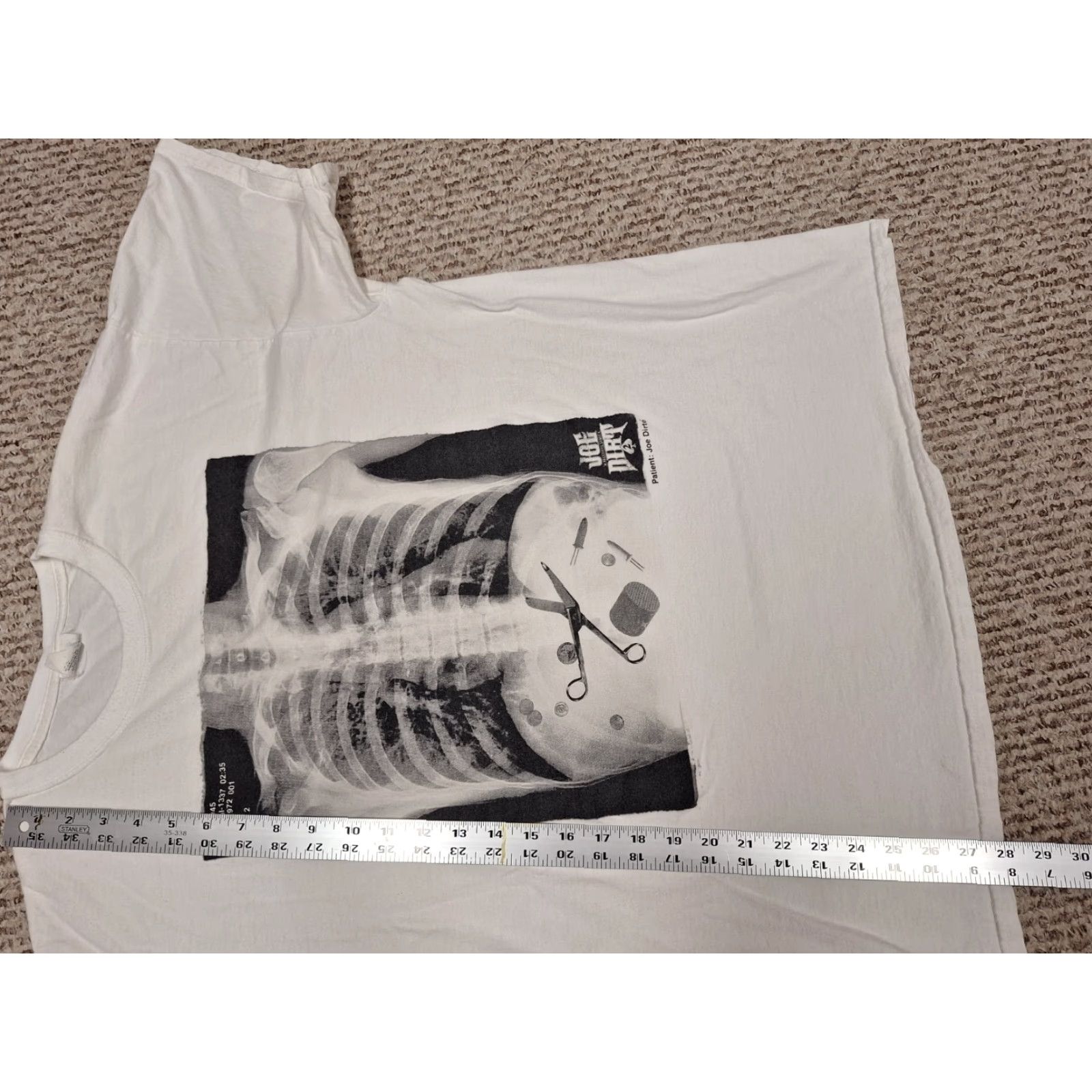 Fruit Of The Loom VINTAGE Fruit of the Loom T-Shirt Joe Dirt Movie Promo 2015 SNL Tv White Cotton Blend Round Neck Short Sleeve Logo Mens L Size US L / EU 52-54 / 3 - 6 Thumbnail
