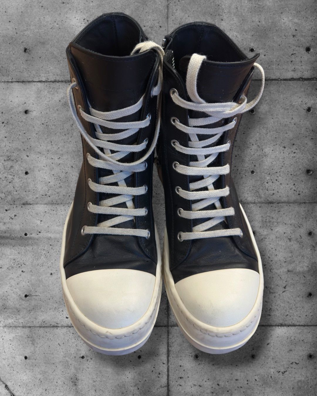 Rick Owens Rick Owens Ramones Sneakers Black Milk first line 38 Size US 5.5 / EU 38 - 10 Thumbnail