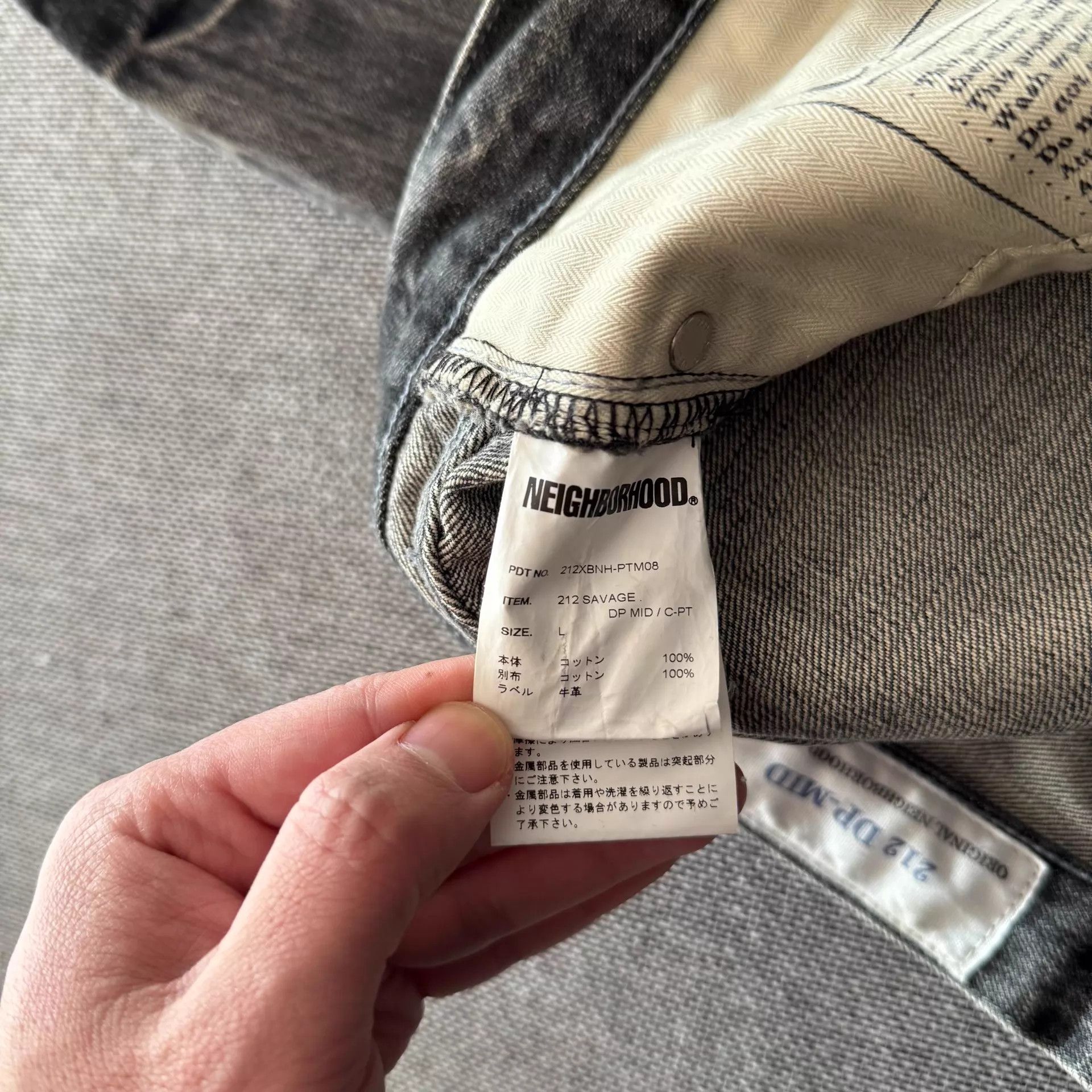 Neighborhood Neighborhood 21aw Dp-Mid Washed Black Denim Jeans Size US 34 / EU 50 - 8 Thumbnail