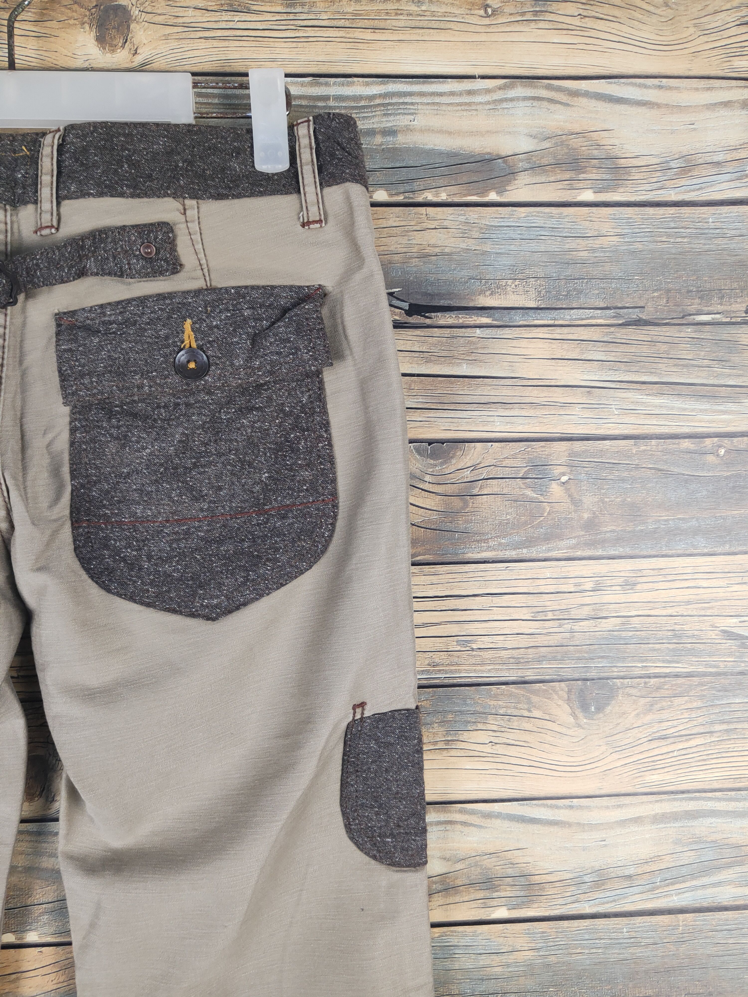 Japanese Brand DL In the groove Beige Multipocket Casual Pants #1577 Size 30" / US 8 / IT 44 - 10 Thumbnail