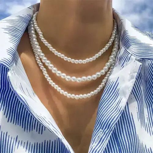 Other Triple Pearl Necklace Size ONE SIZE - 3 Thumbnail