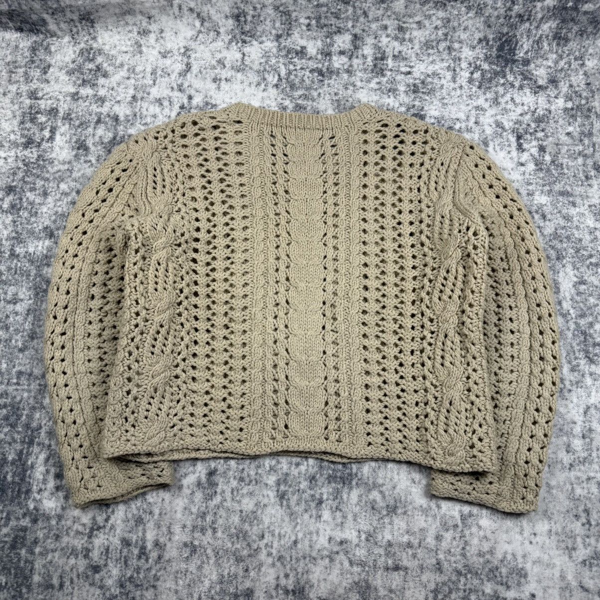 Yohji Yamamoto Archive Yohji Yamamoto Fisherman Cable Knit Wool Sweater Size US L / EU 52-54 / 3 - 4 Thumbnail