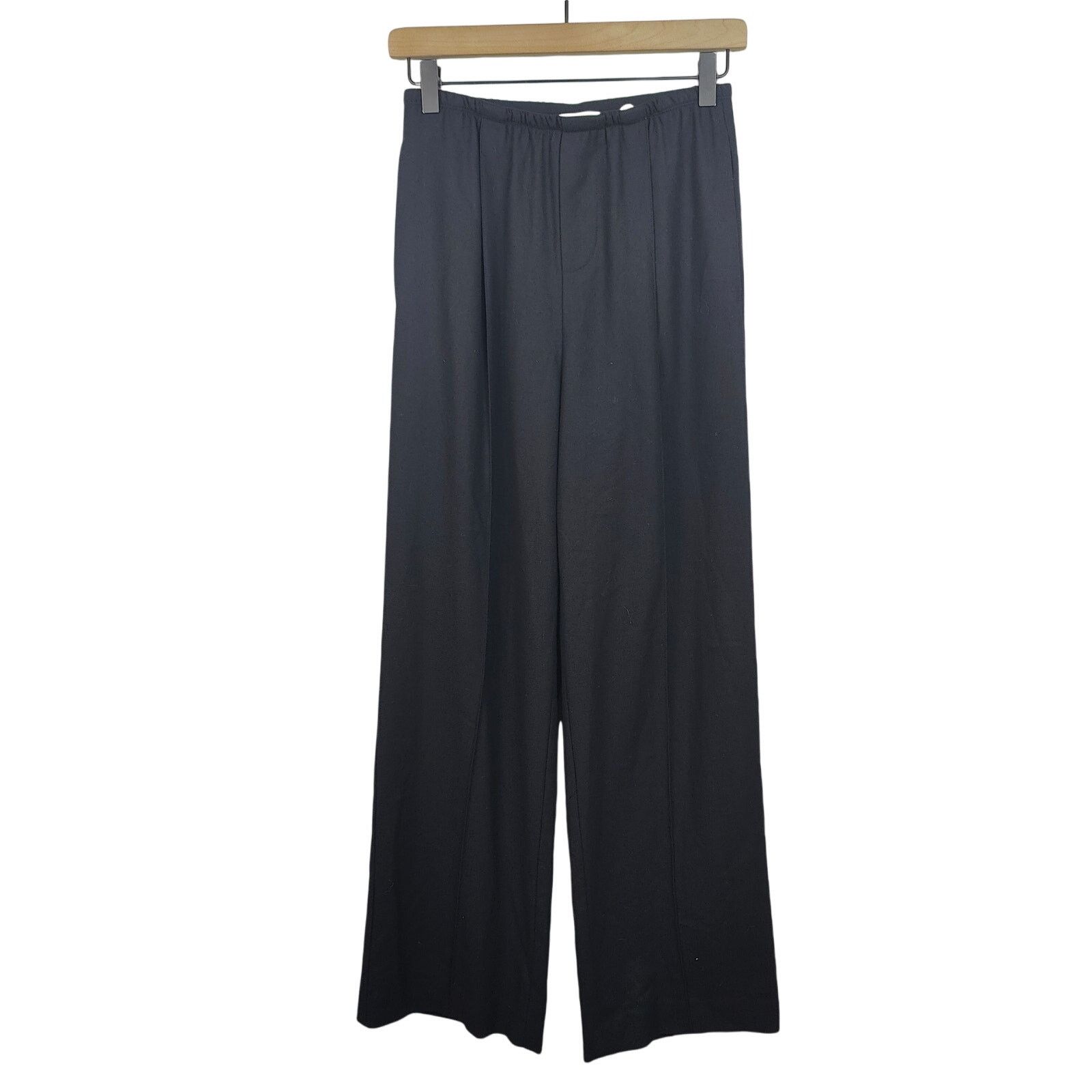 Vince Vince Flannel Wide Leg Pull On Pants Womens XS Black Size 26" / US 2 / IT 38 - 1 Thumbnail