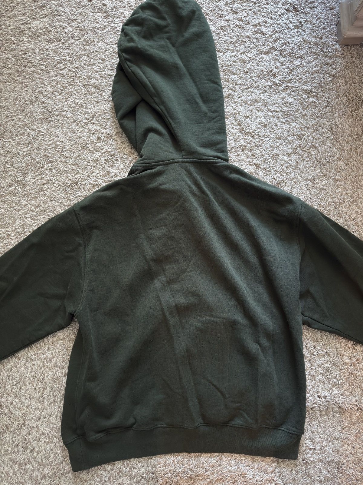 Dries Van Noten Dries Van Noten Green Cotton Relaxed Jersey Hoodie Size US S / EU 44-46 / 1 - 7 Thumbnail