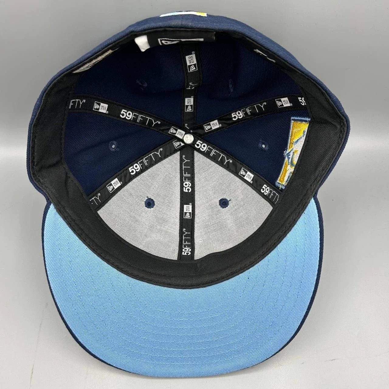 New Era Colorado Rockies Hat Men 7 3/8 Blue MLB Fitted Cap Size ONE SIZE - 2 Thumbnail