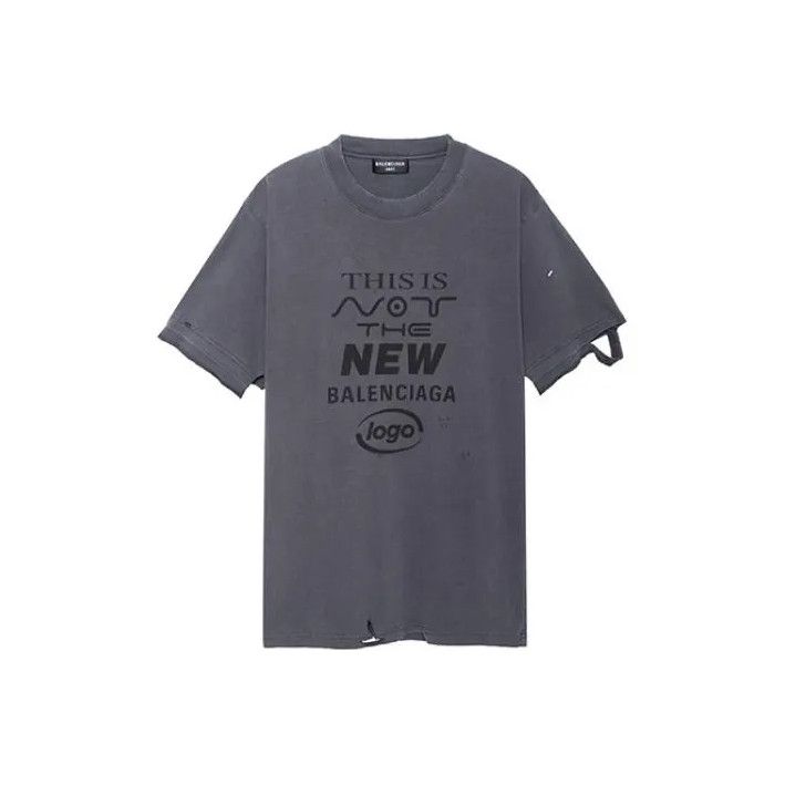 Balenciaga Balenciaga Black Vintage Print Short Sleeve T-Shirt Size US M / EU 48-50 / 2 - 1 Thumbnail