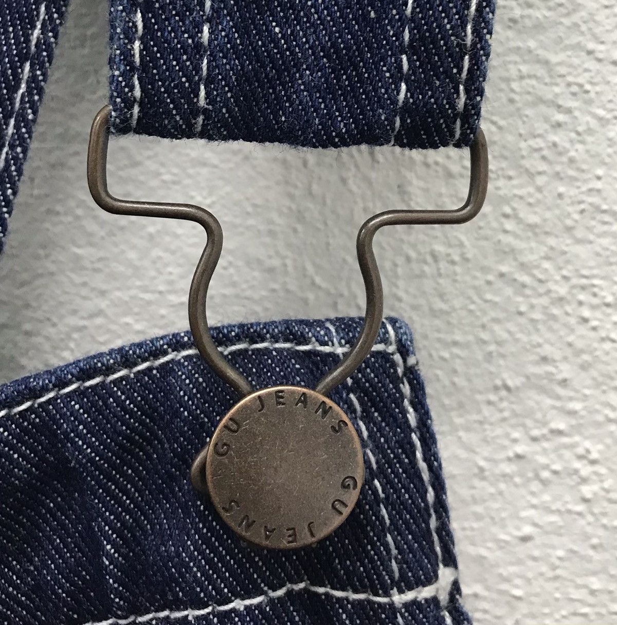 GU × Vintage Vintage GU Jeans Overall Size US 29 - 5 Thumbnail