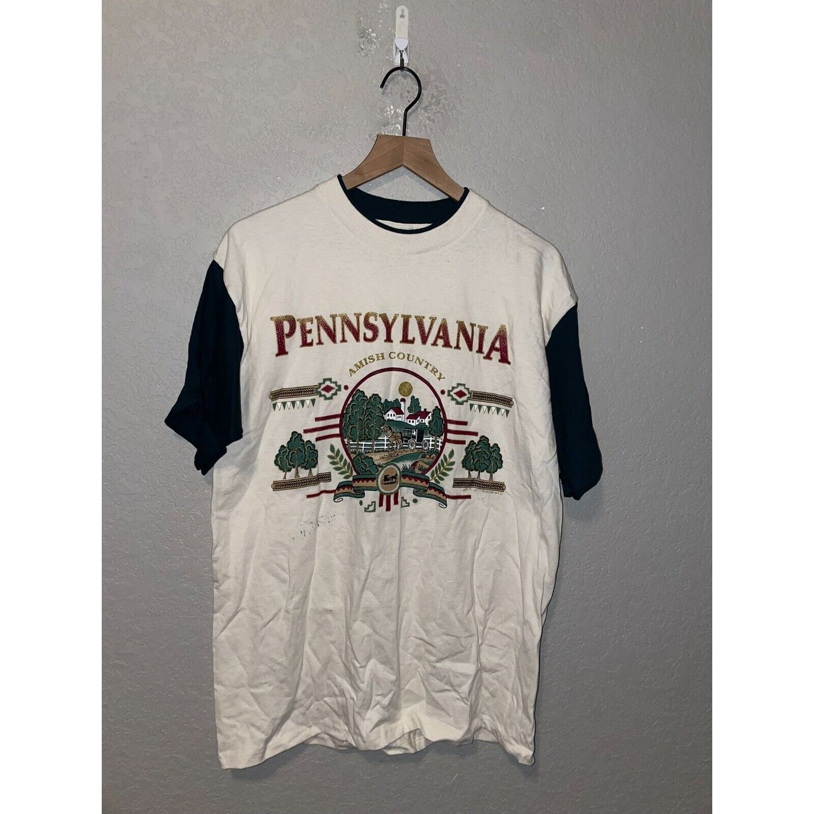 Vintage Vintage Test Print Shirt Pennsylvania Amish Country 90s L Size US L / EU 52-54 / 3 - 1 Thumbnail
