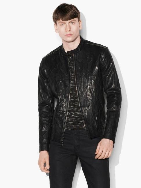 John Varvatos Rivet Studded Leather Jacket EU 50 USA 40 Size US M / EU 48-50 / 2 - 5 Thumbnail