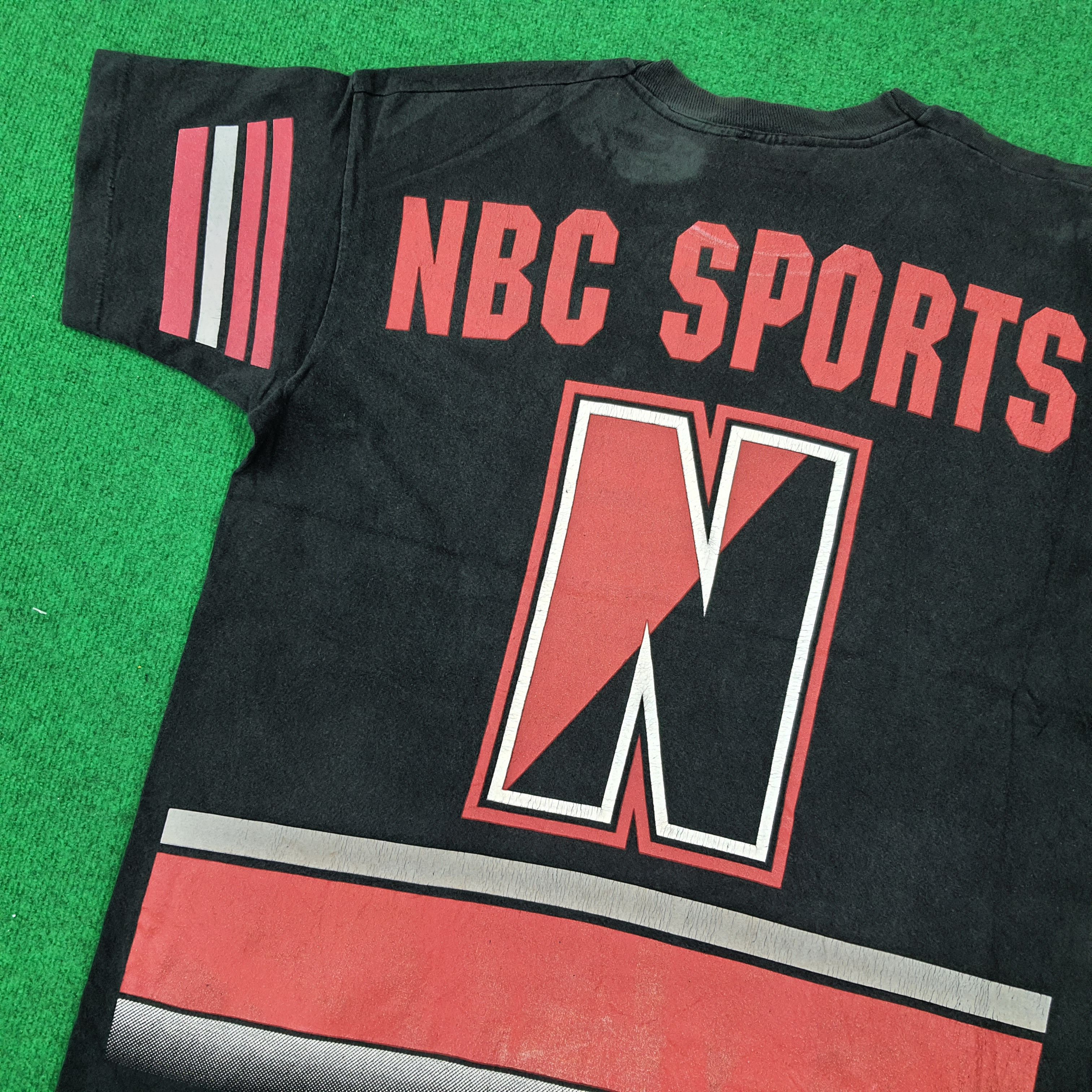 Pro Player Vintage 90s NBC Sports Channel Broadcast Pro Player Tshirt Size US XL / EU 56 / 4 - 2 Thumbnail