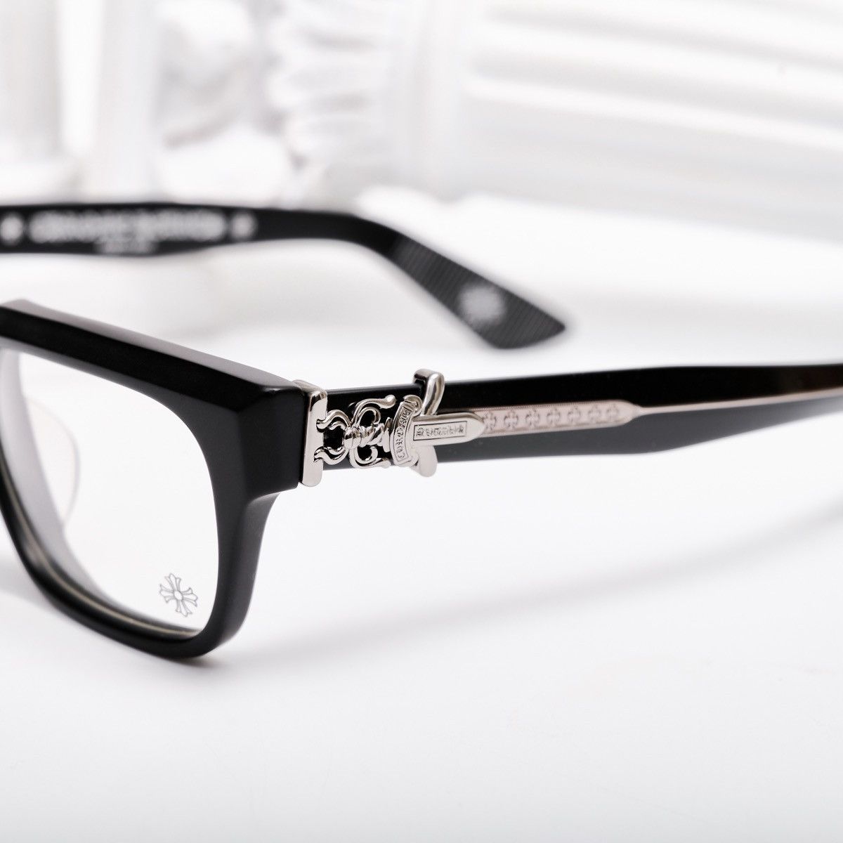 Chrome Hearts CHROME HEARTS VAGILLIONAIRE I MATTE BLACK GLASSES Size ONE SIZE - 3 Thumbnail