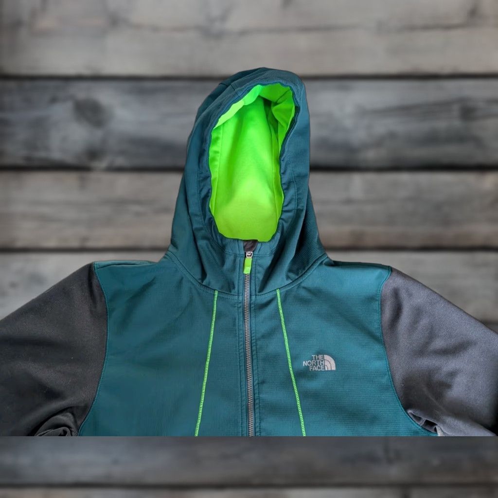 The North Face The North Face Kilowatt Jacket Mens S Green Gray Full Zip Hooded Windbreaker Size US S / EU 44-46 / 1 - 1 Thumbnail