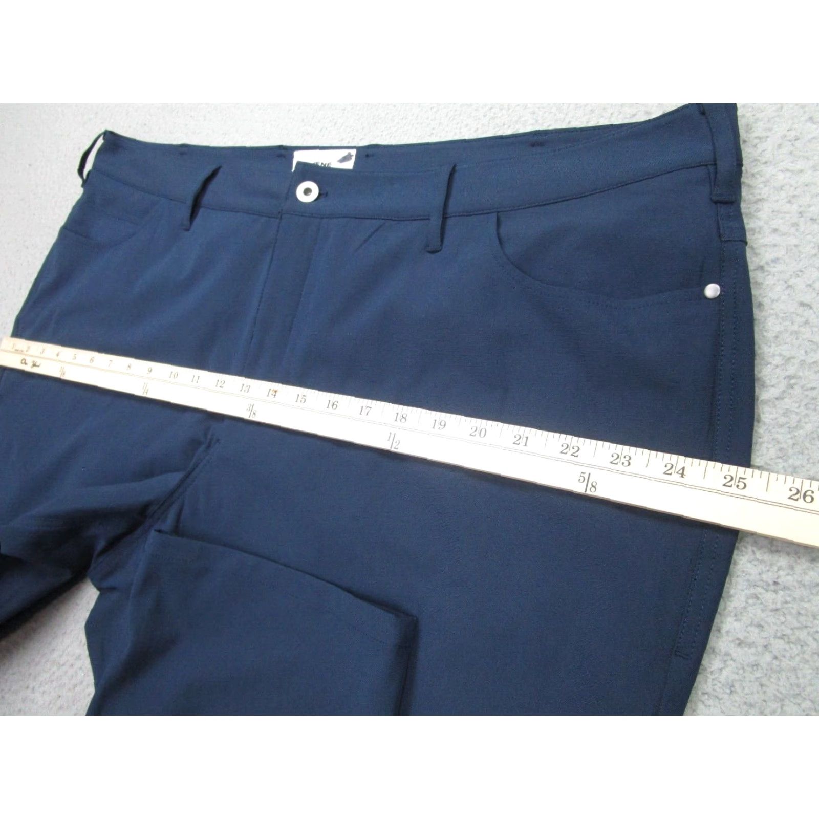 Vintage Sene Pants Mens 42 Short Blue Soho Flex Tech Stretch Performance Dress Slacks Size US 42 / EU 58 - 5 Thumbnail