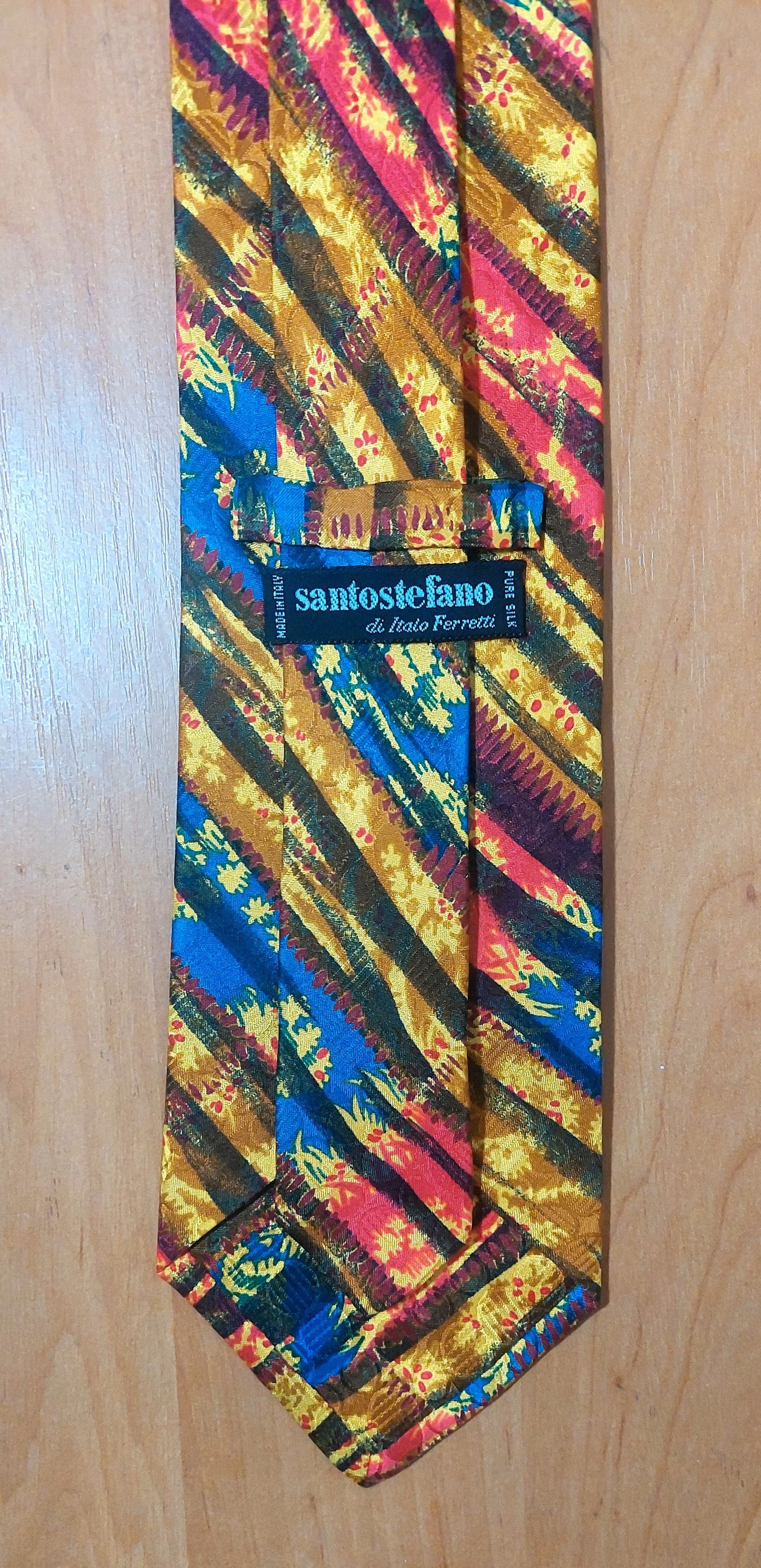 Santostefano Santostefano Italo Ferretti Silk Tie Multicolor Pattern Size ONE SIZE - 1 Thumbnail