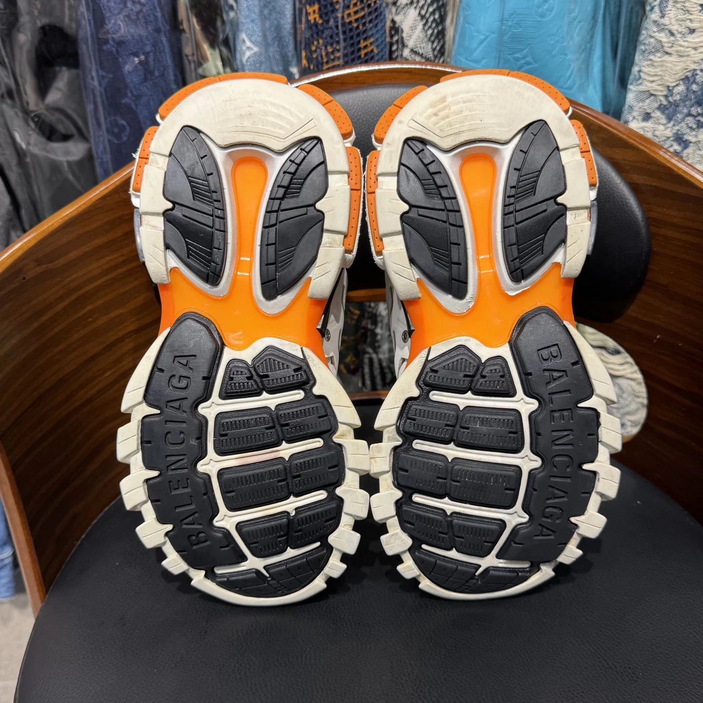 Balenciaga Balenciaga Track White Orange 37 Exc Cond Org Box Size US 6 / IT 36 - 8 Thumbnail